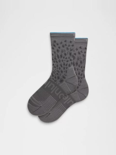 lululemon Unisex Power Stride Crew Socks *Leopard