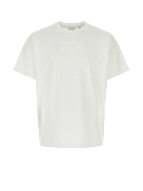 BURBERRY MAN White Cotton T-Shirt
