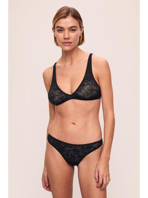 eberjey Soft Stretch Recycled Lace Thong