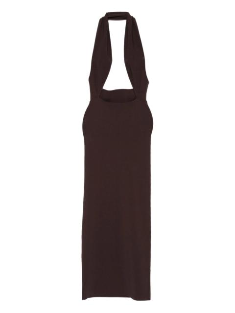 CHRISTOPHER ESBER Slope halter-neck maxi dress