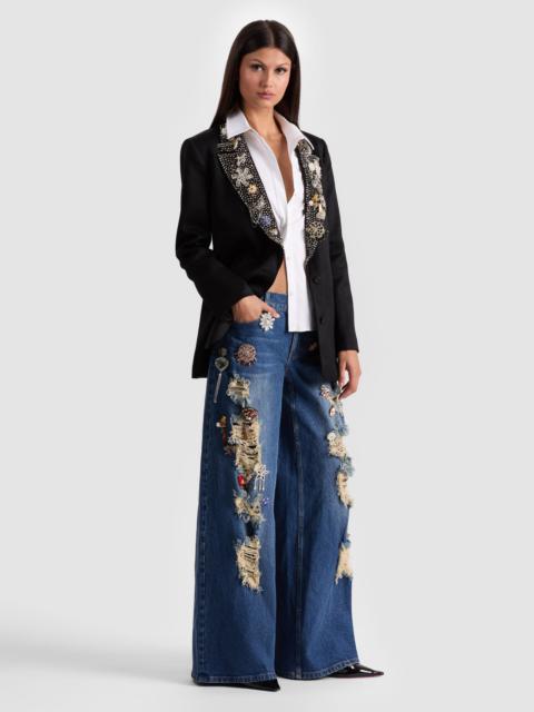 Alice + Olivia ELNA EMBELLISHED BLAZER