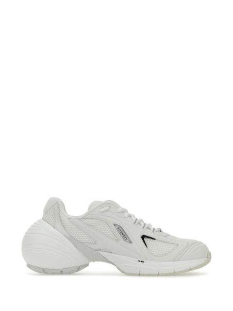 GIVENCHY White Mesh And Synthetic Leather Tk-Mx Sneakers
