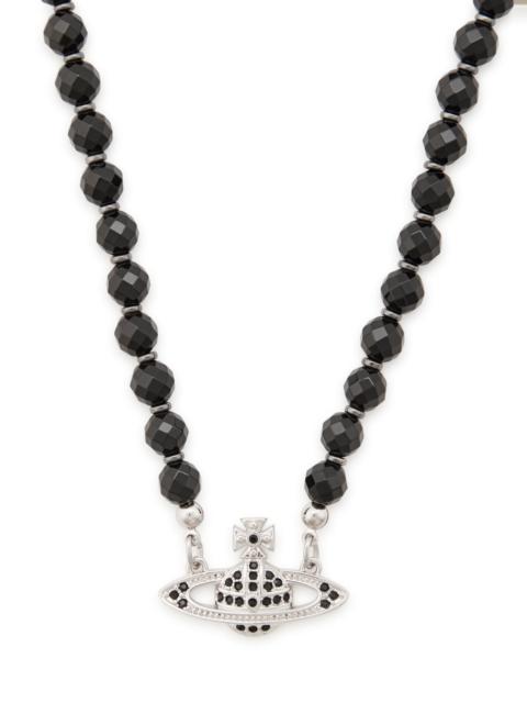 Vivienne Westwood Vivienne Westwood Messaline Beaded orb Choker Necklace