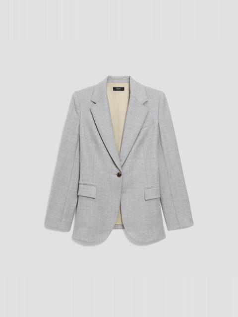 Theory Lynnia Blazer in Sleek Flannel