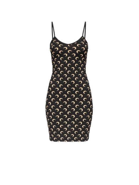 Marine Serre Moon printed jersey straps mini dress