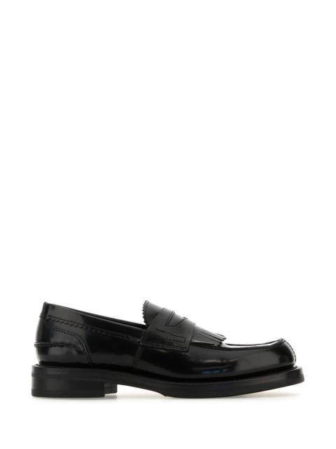 Our Legacy Black leather loafers