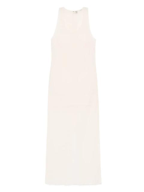TOTEME Crinkled Scoop Dress in Ecru