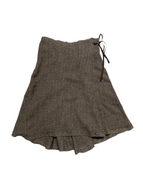 ISSEY MIYAKE Zucca Issey Miyake Wool Wrap Skirt