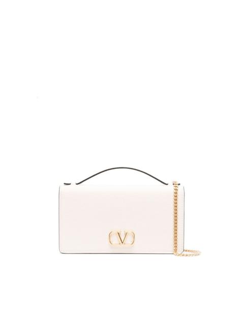 Valentino Valentino Garavani Vlogo Signature Leather Wallet On Chain