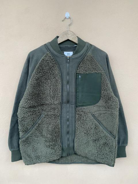 Other Designers Steals💥 Uniqlo White MounTaineering Fleece Bulky Jacket