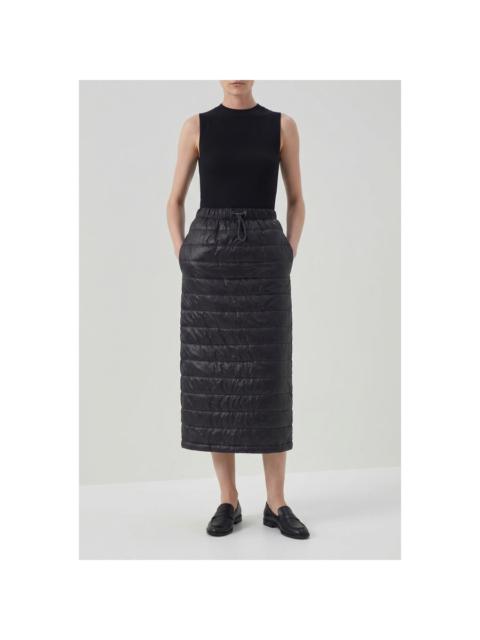 Brunello Cucinelli Brunello Cucinelli Woblack Quilted Midi Skirt