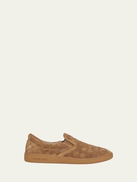 Men's Sawyer Intrecciato Suede Slip-On Sneakers