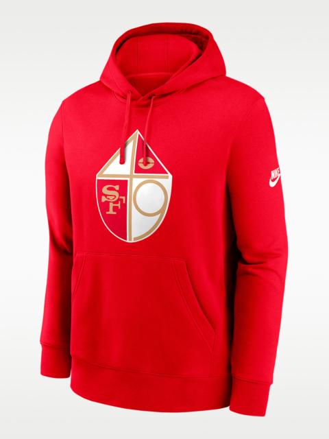 Nike San Francisco 49ers Club Logo Men's Nike NFL Pullover Hoodie