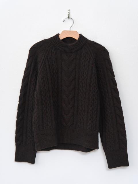 Studio Nicholson Molve Cable Knit- Espresso