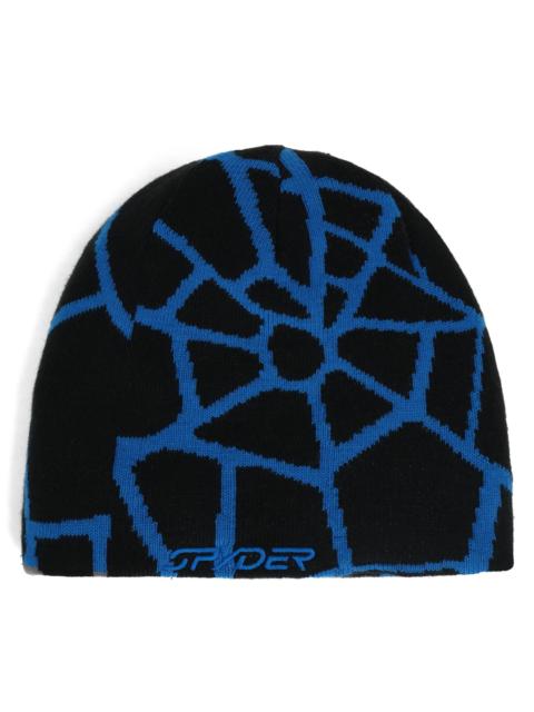 SPYDER Mens Reversible Web Beanie - Cobalt