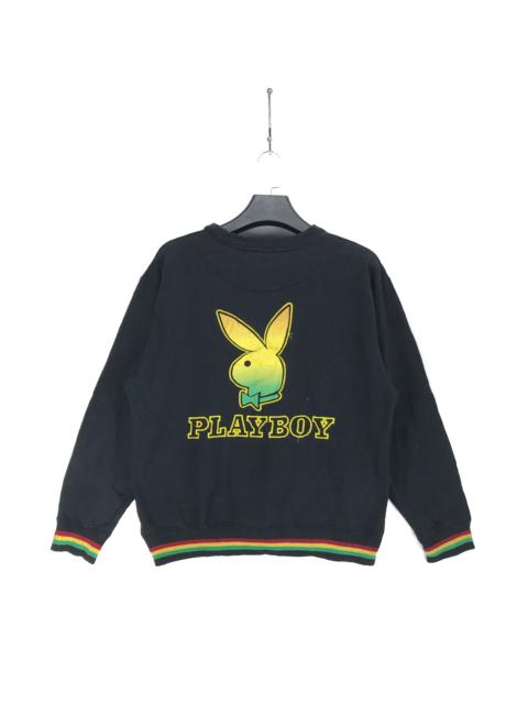 Other Designers Vintage - PLAY BOY Raggae Color Big Logo Sweatshirt #2162-84