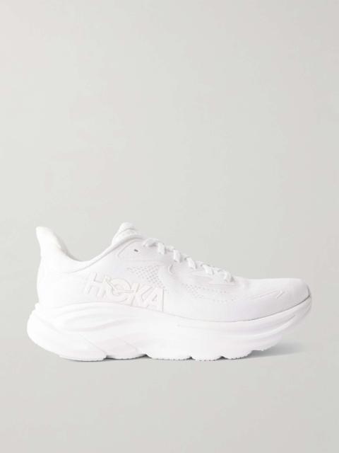 Clifton 10 Rubber-Trimmed Jacquard Running Sneakers