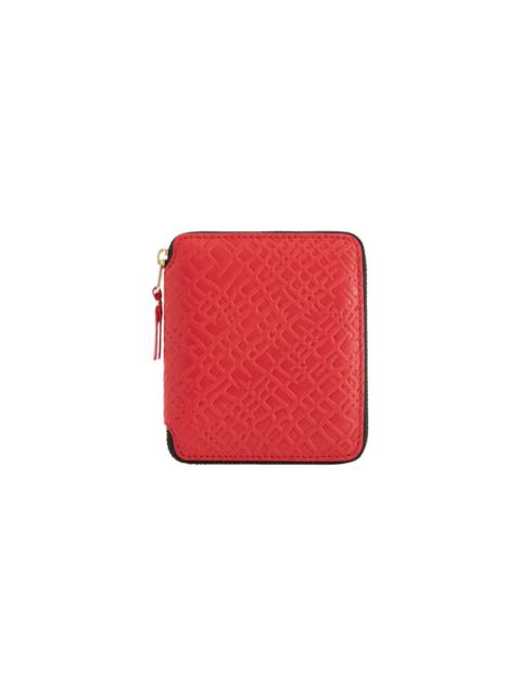 Comme Des Garçons Comme des Garçons Embossed Roots Zip Around Wallet 'Red'