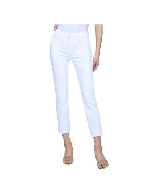 L'AGENCE L'AGENCE Alexia Blanc High-Rise Crop Cigarette Jean