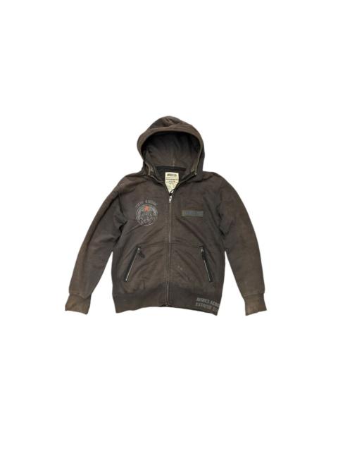 Other Designers VTG Faded Avirex Balenciaga Toasted Style Hoodie