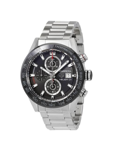 Pre-owned Tag Heuer Carrera Chronograph Automatic Men's Watch CAR201W.BA0714