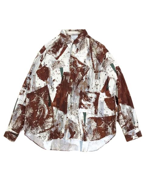 Other Designers Japanese Brand - Lautremont Japan Rayon Shirt Abstract Design