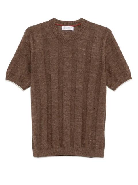 Brunello Cucinelli Short Sleeve Sweater