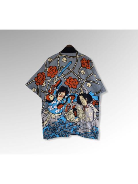 Other Designers Japanese Brand - Japanese Brand Samurai Japan All Overprint Kimono