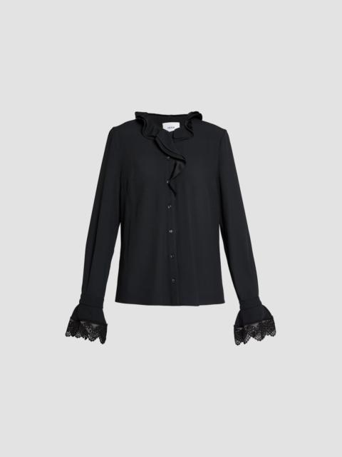 Erdem SATIN CADY LONG SLEEVE SHIRT