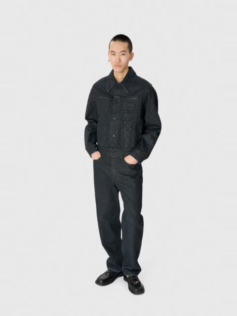 Marine Serre Moon Waxed Denim Jacket