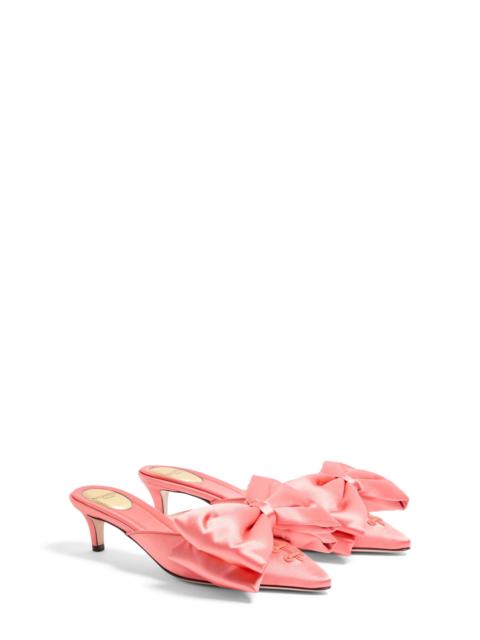 Valentino Valentino Garavani Yolande Bow Pointed Toe Mule Pump in Salmon at Nordstrom