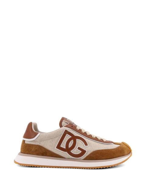 Dolce & Gabbana Dolce & Gabbana Men Dg Cushion Canvas And Suede Sneakers