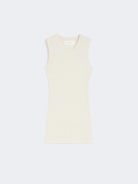 Sportmax Cotton vest top - ECRU