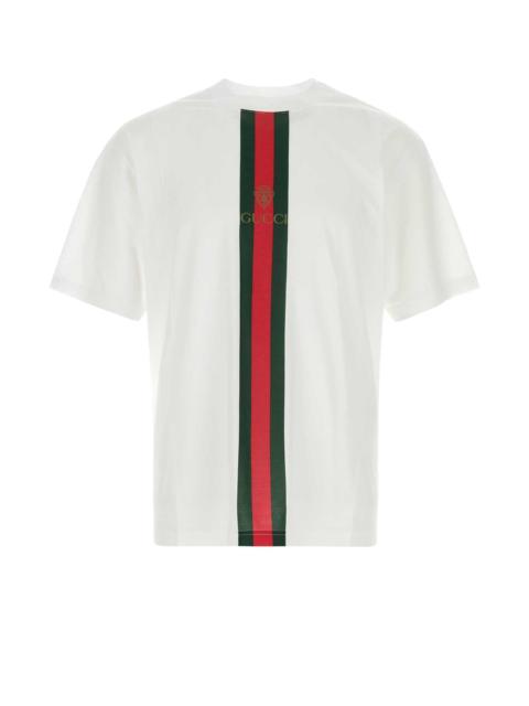 GUCCI Gucci Men White Cotton T-Shirt
