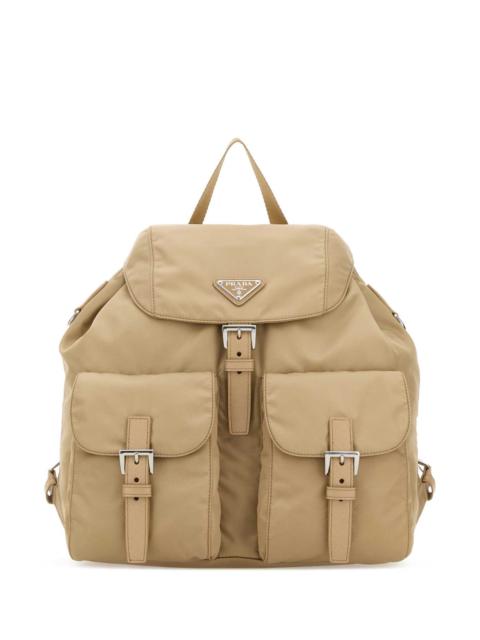 Prada Prada Women Sand Canvas Backpack