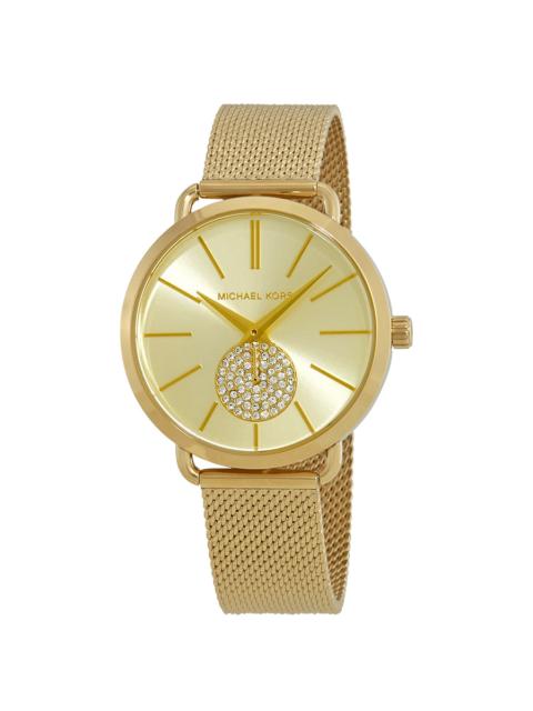 MICHAEL KORS Michael Kors Porita Gold Dial Ladies Watch MK3844