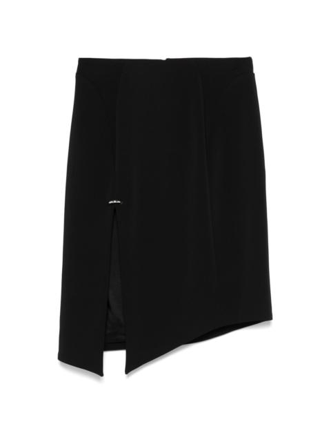 pierced midi skirt