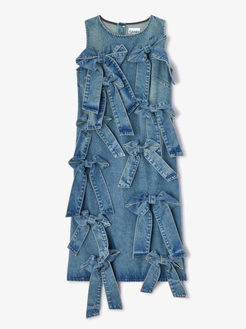GANNI LIGHT RIGID DENIM DRESS