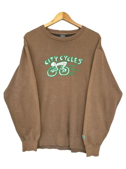 Other Designers Keith Haring City Cycle Distressed Sunfaded Brown Sweatshirt