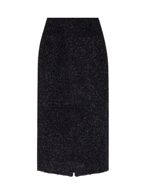 BALENCIAGA Tweed midi skirt
