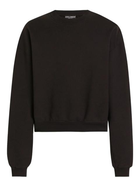 Dolce & Gabbana cropped long-sleeve sweatshirt