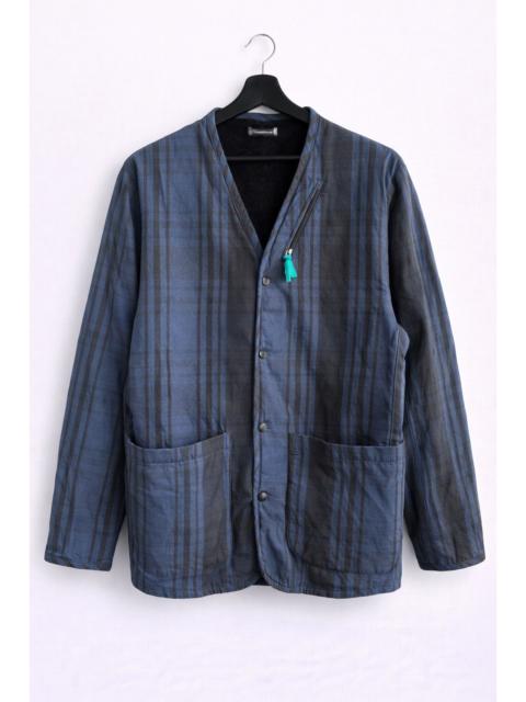 Other Designers Japanese Brand - Tokyo Hemp Connection Blue Plaid Lined Jacket Avant Garde