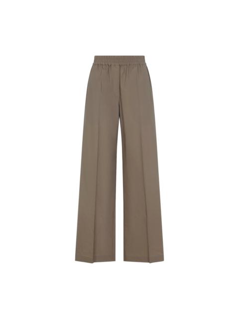 Brunello Cucinelli Brunello Cucinelli Wide Leg Cotton Pants Women