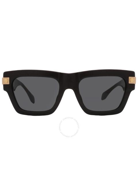 VERSACE Versace Dark Grey Square Men's Sunglasses VE4464F GB1/87 55