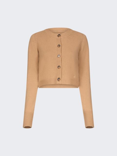 Loulou de Saison Zephir Cropped Cardigan Camel
