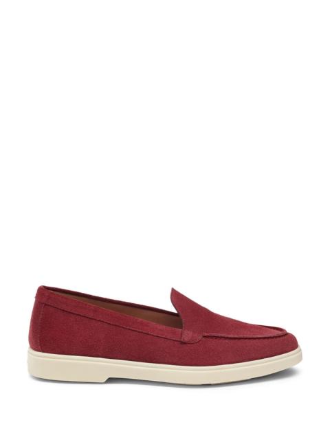 Santoni Santoni Women's suede loafer in Red at Nordstrom