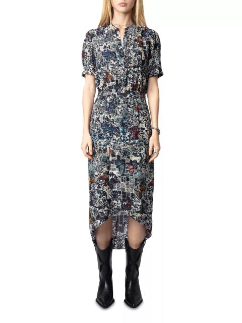Zadig & Voltaire Rimaz Soft Butterfly Print Dress