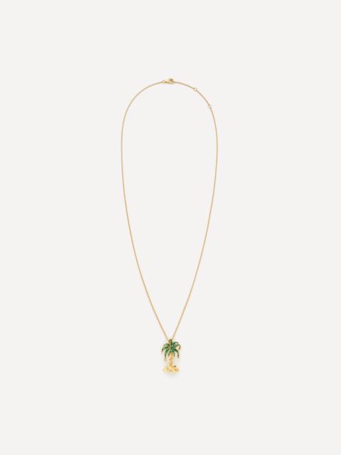 Yvonne Léon 18ct Gold Paradise Island Palm Pendant Necklace