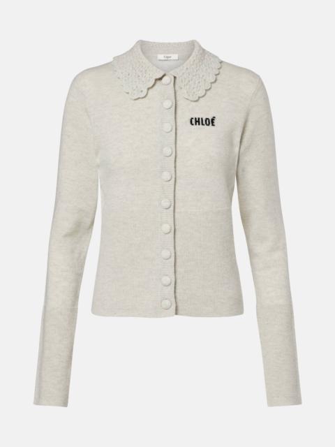 Chloé Logo wool cardigan