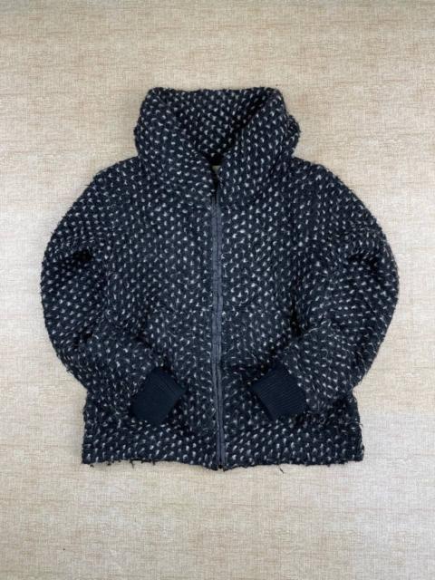 Other Designers Issey Miyake × Tsumori Chisato × Vintage - Vtg Tsumori Chisato Issey Miyake Plaid Knit Zipper Jacket